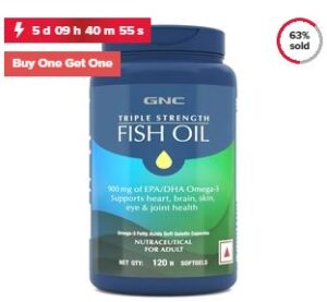 BUY ONE GET ONE FREE GNC Triple Strength Fish Oil